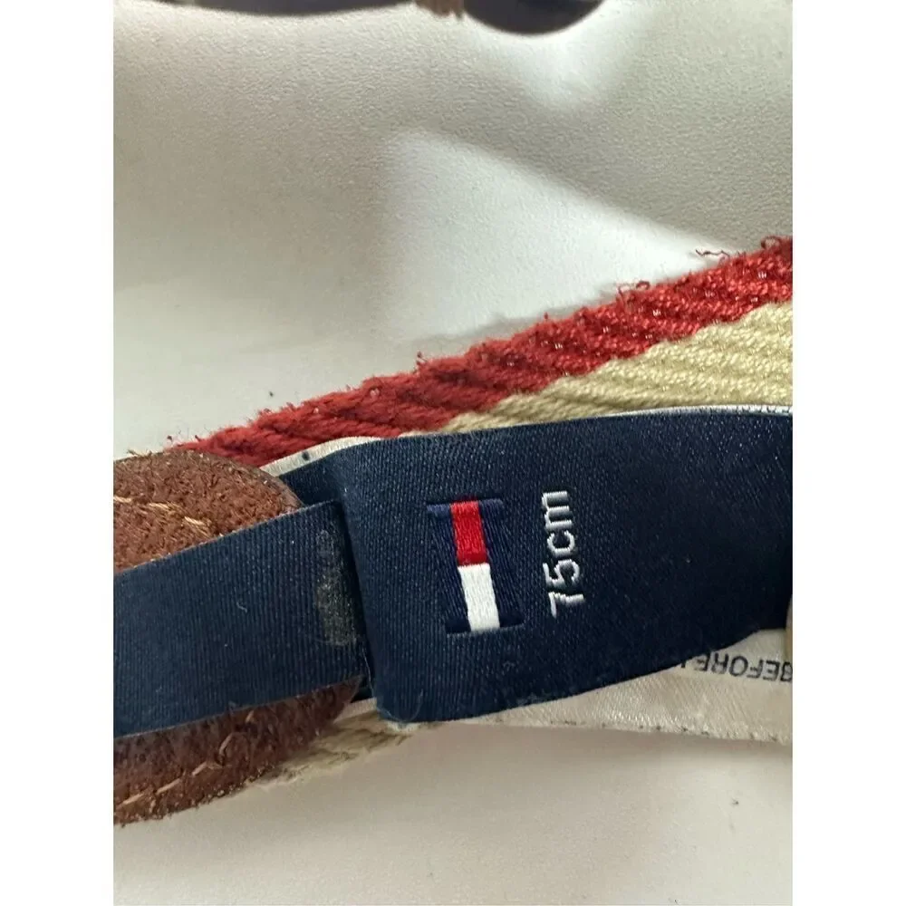 Tommy Hilfiger Vegan Leather Belt Size 31” See Description